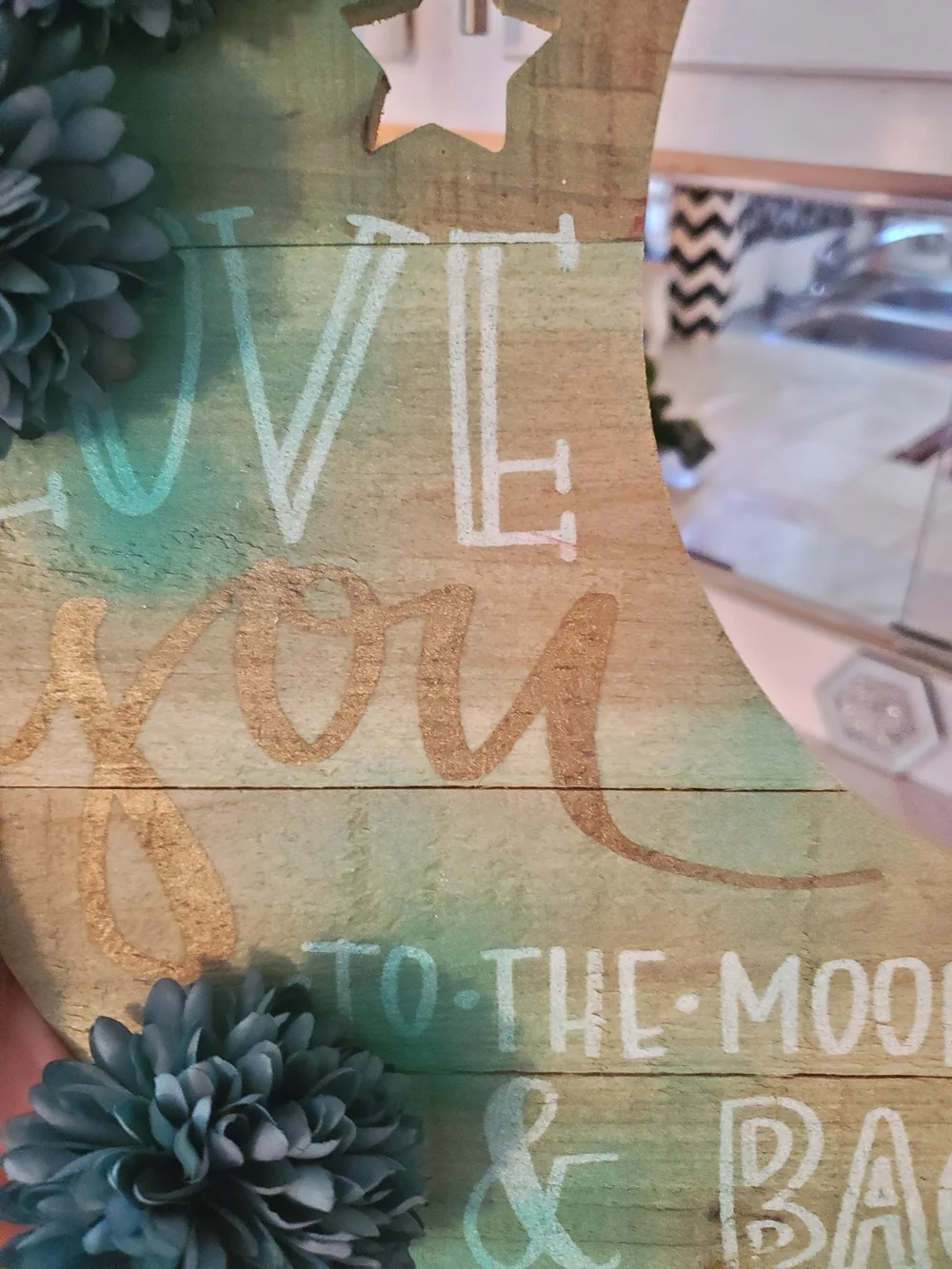 Love You To The Moon And Back Wall Plaque